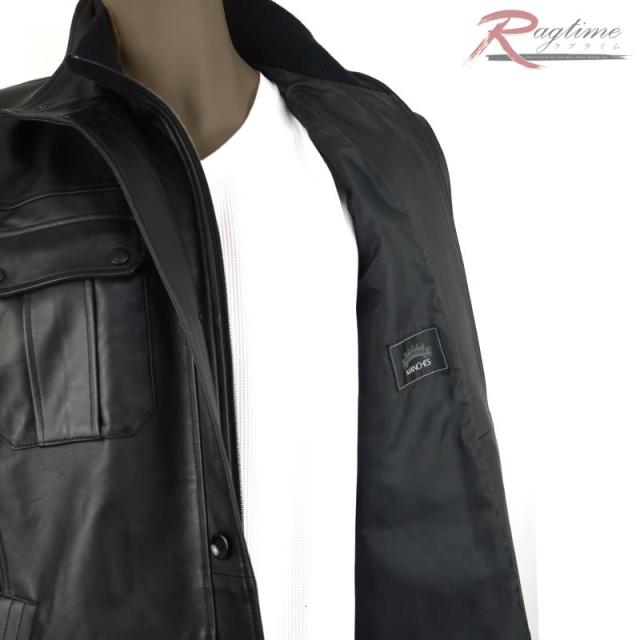 レザーコート 大きいサイズ メンズ コート 本革 革コート ラムレザー ハーフコート C 17の通販はau Pay マーケット ラグタイム