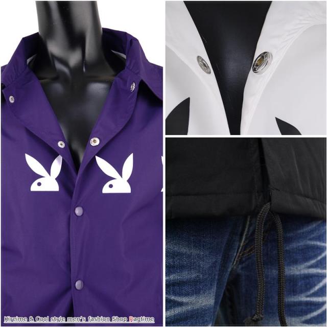 コーチジャケット メンズ Playboy ウインドブレーカー ジャケット ナイロンジャケット ブランド Q0124 02の通販はau Pay マーケット ラグタイム