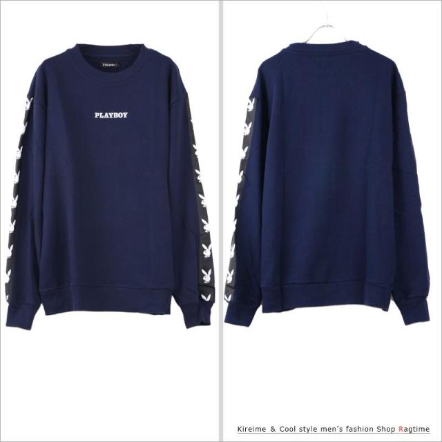 トレーナー メンズ Playboy ブランド プリントトレーナー 長袖 ロングtシャツ プレイボーイ Q0124 06の通販はau Pay マーケット ラグタイム