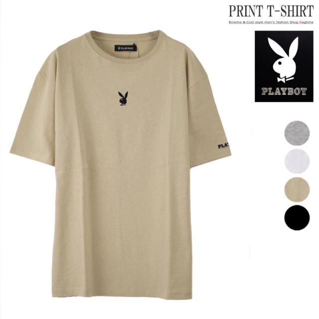 プリントtシャツ メンズ Playboy プレイボーイ ブランド ウサギ クルーネック Tシャツ Q0317 01の通販はau Pay マーケット ラグタイム