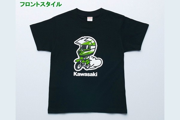 Kawasaki カワサキ カワサキ ヘルメットレーサーmx Tシャツ 子供用 130cm対象 の通販はau Pay マーケット バイクパーツmotojam