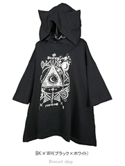 R*®様 Deorart ディオラート 猫耳フード 五分袖 Aラインパーカー　サ APPAREL]/ディオラート/[ ネコ耳フード ] 五分袖 プリント・A
