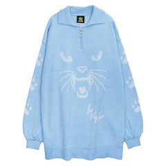 [APPAREL]/リッスンフレーバー/ツンデレキャットニット LIGHT BLUE (F) ゴスロリ・パンク/LISTEN FLAVORの通販は