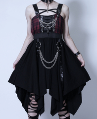 Sex pot revenge　セックスポットリベンジ APPAREL]⁄セックスポットリベンジ⁄CUSTOM BLACK ROCK CHECK ワンピース