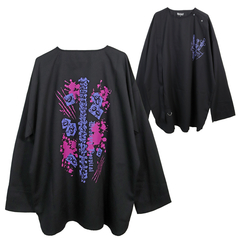 [APPAREL]/ディオラート/手術着風 シャツロンT [セキツイ] パープル×ワイン (L) ゴスロリ・パンク/Deorart_1