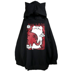 APPAREL]/ディオラート/オーバーサイズ ネコ耳フード・プルパーカー