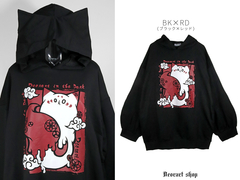 APPAREL]/ディオラート/オーバーサイズ ネコ耳フード・プルパーカー