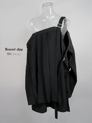 [APPAREL]/ディオラート/袈裟風 レイヤード ベスト ブラック (M) ゴスロリ・パンク/Deorart_1