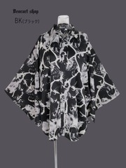 [APPAREL]/ディオラート/[ 2WAY ] KIMONO袖 オーバーサイズ シャツ [グランジフラワー] ブラック (M) ゴスロリ・パンク/Deorart_1