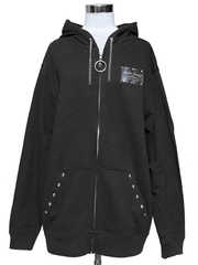 SEX POT ReVeNGe セックスポット ジップ　パーカー APPAREL]/セックスポットリベンジ/NEVER MIND BLACK ZIP パーカ