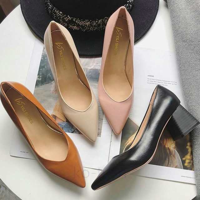 パンプス 走れるパンプス レディース シューズ パンプス 5cm 太ヒール 痛くない 疲れない 美脚パンプス 大きいサイズ カジュアル 通勤 OLの通販は
