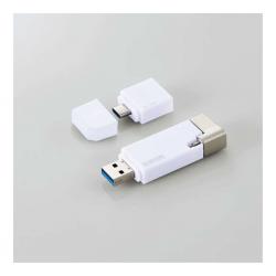 【新品/取寄品】LightningUSBメモリ/USB3.2(Gen1)/USB3.0対応/128GB/Type-C変換アダプタ
