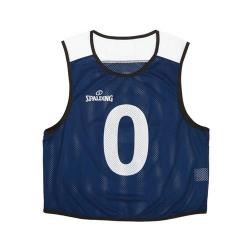 【新品/取寄品】SPALDING バスケットボール ビブス6枚セット（No.0-5） ネイビー フリーサイズ SUB130180の通販は