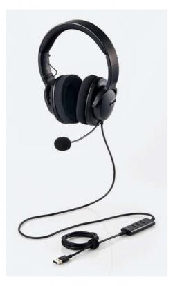 【新品/取寄品】有線ヘッドセット/デュアルマイクノイズリダクション/ミュート・ボリューム手元スイッチ/50mmドライバ/USB-の通販は