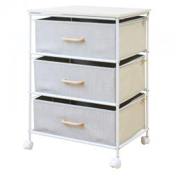 【新品/取寄品/代引不可】【特選商品5】ファブリックチェスト3段　CF-5072の通販は 10,683円