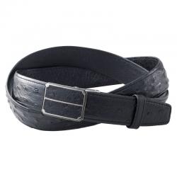 【新品/取寄品/代引不可】【特選商品】オストリッチメンズベルト（ブラック）  V-NOM1264BKの通販は