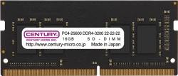 【新品/取寄品/代引不可】NT用 PC4-25600 DDR4-3200 260p SODIMM 1.2v 16GB 1R CBの通販は