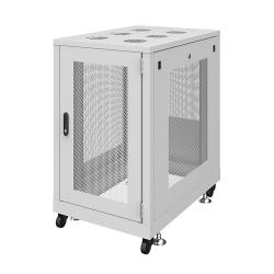 【新品/取寄品/代引不可】＜別途送料＞19インチサーバーラック メッシュパネル仕様(18U) W600xD900xH1020mmの通販は 113,334円