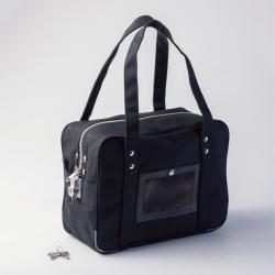 【新品/取寄品/代引不可】鍵付きセキュリティバッグ A4用 ブラック BGK03