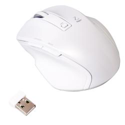 【新品/取寄品】2.4GHz ワイヤレスマウス 5ボタン BlueLED Sサイズ ホワイト MUS-RKF119Wの通販は 5,134円