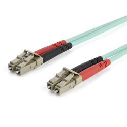 【新品/取寄品/代引不可】光ファイバーケーブル 15m アクア OM3準拠光パッチコード 2芯LCコネクタ マルチモード対応 5の通販は