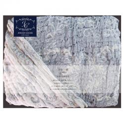 【新品/取寄品/代引不可】【特選商品】JOGAN GAUZE リネン浮かし織りガーゼケット ブルー JGLS-1500 BLの通販は