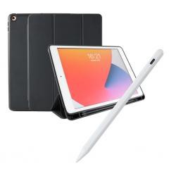【新品/取寄品/代引不可】iPad 10.2(第9・8・7世代)対応 耐衝撃フラップケース+iOS専用充電式タッチペン MDS-の通販は
