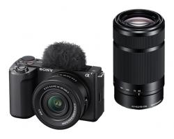 【新品/取寄品】SONY VLOGCAM ZV-E10M2X ダブルズームレンズキット ブラック ミラーレスカメラ ブログカム