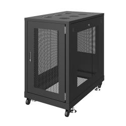 【新品/取寄品/代引不可】＜別途送料＞19インチサーバーラック メッシュパネル仕様(18U) W600xD1000xH1020mの通販は