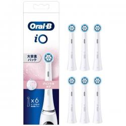 【新品/取寄品】BRAUN Oral-B iOジェントルケア 替えブラシ ホワイト iORBSW-6EL 6本入 ブラウンの通販は 8,071円