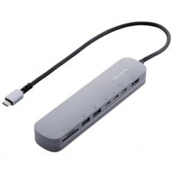 【新品/取寄品】Type-C ドッキングステーション/アルミボディ/固定用スタンド付き/USB-Ax2/HDMIx1/USB-Cの通販は