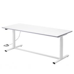 【新品/取寄品/代引不可】電動昇降作業台(天板：メラミン化粧板) ERD-WDKM18075Wの通販は