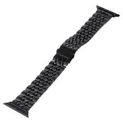 【新品/取寄品/代引不可】Apple Watch 44mm/ステンレスバンド/7連/ブラック AW-44BDSS7BKの通販は 5,546円