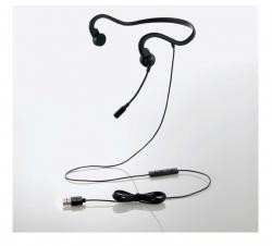 【新品/取寄品/代引不可】有線ヘッドセット/骨伝導/USB-A/耳せん付属/ブラック HS-BC05UBKの通販は 5,692円