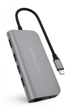 【新品/取寄品/代引不可】HyperDrive Power 9in1 USB-C Hub HP-HD30FGRAYの通販は