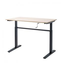 【新品/取寄品/代引不可】＜別途送料＞手動昇降デスク(W1200)薄い木目 ERD-SH12070LMNの通販は