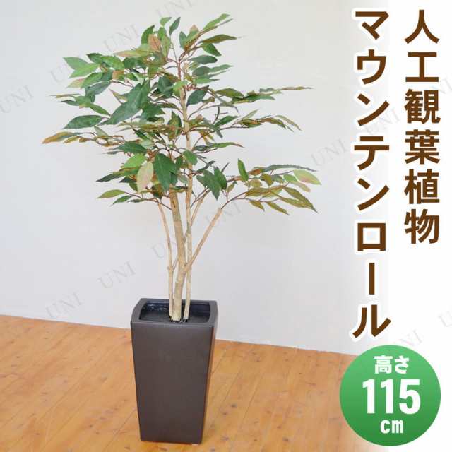 【取寄品】 フェイクグリーン 光触媒 マウンテンロール 115cm 【 人工観葉植物 抗菌 インテリアグリーン 消臭 】