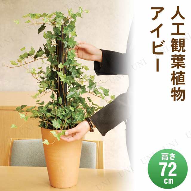 【取寄品】 フェイクグリーン 光触媒 アイビー 72cm 【 消臭 人工観葉植物 インテリアグリーン 抗菌 】