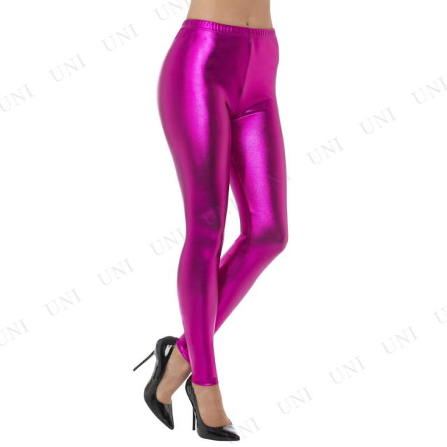コスプレ 仮装 80 Sメタリックディスコレギンス ピンク S コスプレ 衣装 ハロウィン タイツ レディース レギンス スパッツ ハロウィン 衣の通販はau Pay マーケット パーティワールド