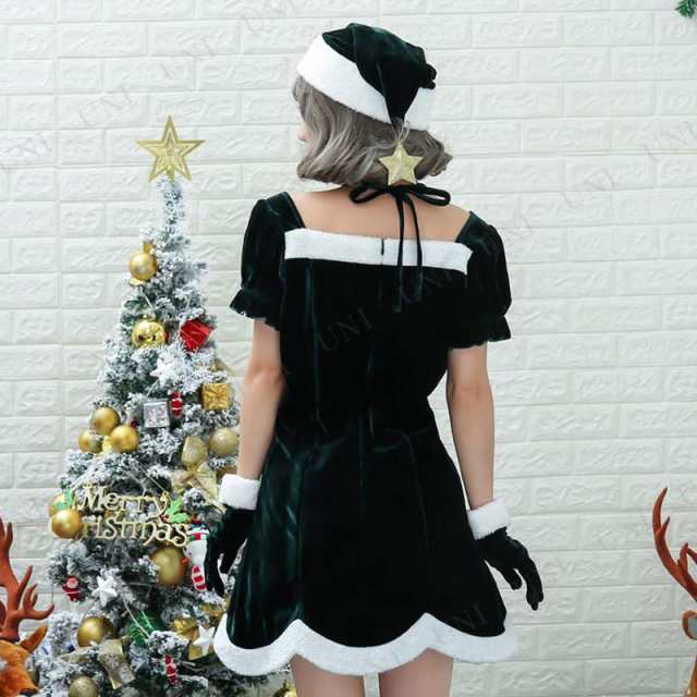 サンタ　コスプレ ツリーサンタ L 【 コスプレ 衣装 レディース 服 ワンピース 半袖 サンタコスプレ 大人用 クリスマス コスチューム サ｜au  PAY マーケット