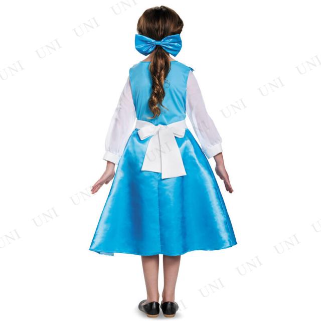 コスプレ 仮装 ベル ブルードレス 子供用 XL Disguise 美女と野獣 コスチューム 仮装 コスプレ衣装 キッズ ディズニー 子供用XL エプロン付き ヘアクリップ付き_2
