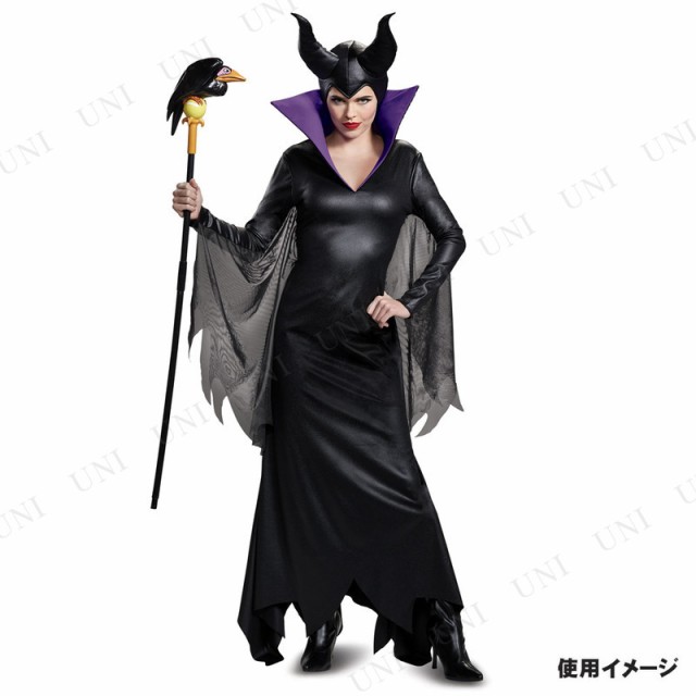 大人気 コスプレ L(12-14 大人用 デラックス マレフィセント 仮装 その他