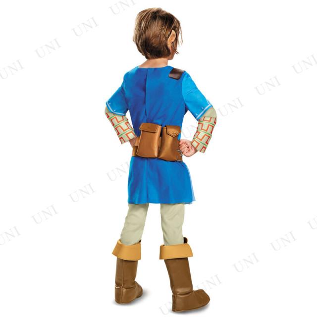 コスプレ 仮装 リンク デラックス 子供用 S Disguise ゼルダの伝説 コスチューム 仮装 コスプレ衣装 キッズ 子供用S ハロウィン パンツ付きチュニック チェストベルト ポーチ付きベルト 耳 ブーツカバー_1