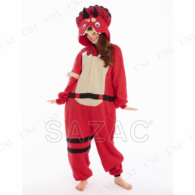 【取寄品】 コスプレ 仮装 SAZAC(サザック) 着ぐるみ FORTNITE(フォートナイト) トリケラオプス M 【 衣装 アニメ レディース  パーティー｜au PAY マーケット