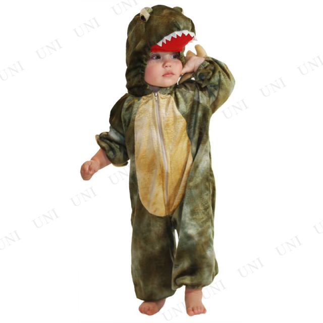 コスプレ 仮装 恐竜コスチューム ティラノサウルス Dinosaur T-Rex Tod (3-4才) 幼児・キッズ用 Patymo 仮装 コスプレ衣装 ベビー用コスチューム 子供用 Toddler ハロウィン 前開きファスナー 中綿入りの尻尾_1