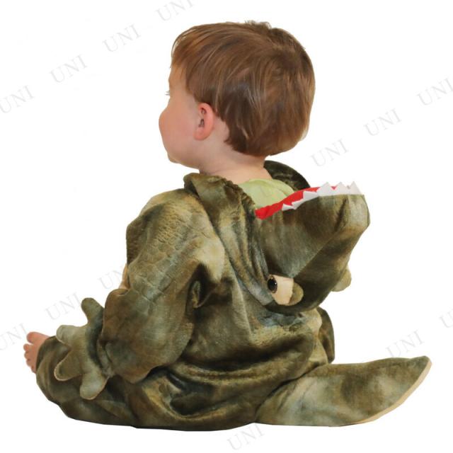 コスプレ 仮装 恐竜コスチューム ティラノサウルス Dinosaur T-Rex Tod (3-4才) 幼児・キッズ用 Patymo 仮装 コスプレ衣装 ベビー用コスチューム 子供用 Toddler ハロウィン 前開きファスナー 中綿入りの尻尾_4