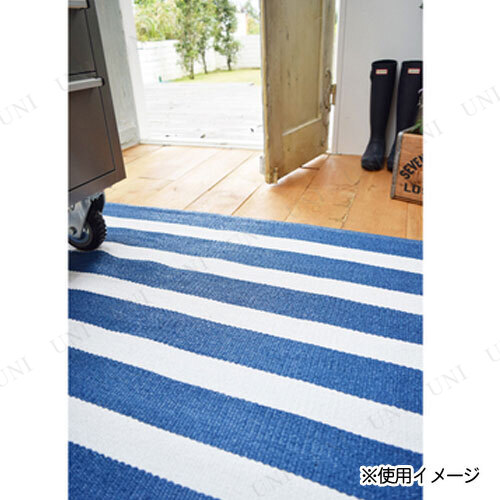 130×190cm ラグ TTR-177BL 東谷 インテリア用品 フロアマット 水洗い可能 耐久性_2