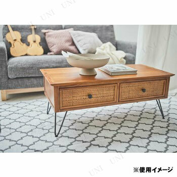 センターテーブル GUY-371 東谷 リビングテーブル 家具 引き出し付き 収納力_4