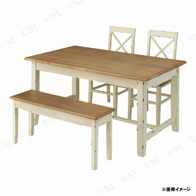 ブロッサム ダイニングテーブル COL-017 東谷 家具 リビングテーブル フレンチアンティークデザイン 組立式 エイジング加工_2