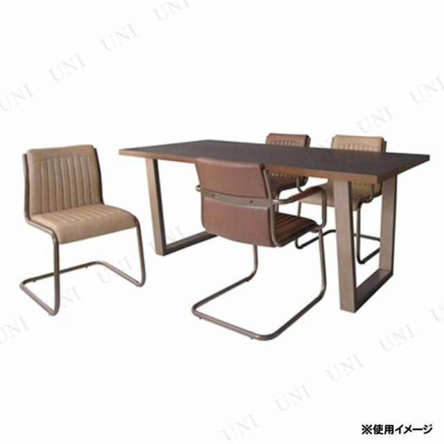 アームチェア TEC-51BR 東谷 家具 イス コの字型フレーム ソフトレザー_4